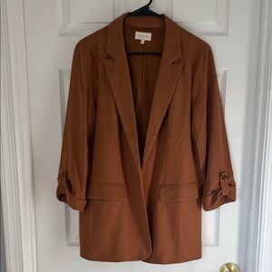 Skies Are Blue Women's Brown Blazer